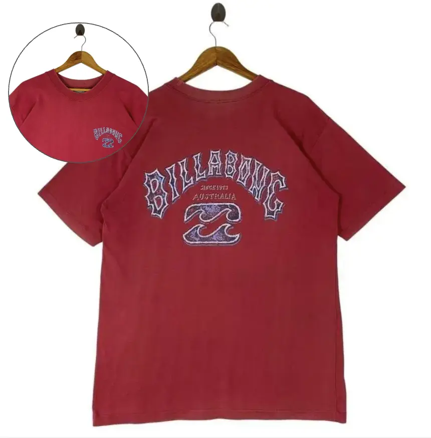 Vintage 90s Billabong Back Logo T-Shirt, Retro Surf Graphic Tee, Unisex Cotton Shirt, Beach Streetwear Top, Summer Casual Outfit, Surf Lover Gift, Cotton Casual Streetwear Top Man Sleeveless