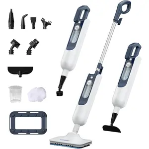 Steam Mop with 11 Attachments, 20-Second Heat-Up, 12 fl oz , 22.9 ft Power Cord, Handheld  Steam Cleaner for Multi-Surface Hard Floors, Kitchen, Barthroom, Tiles, , Furniture