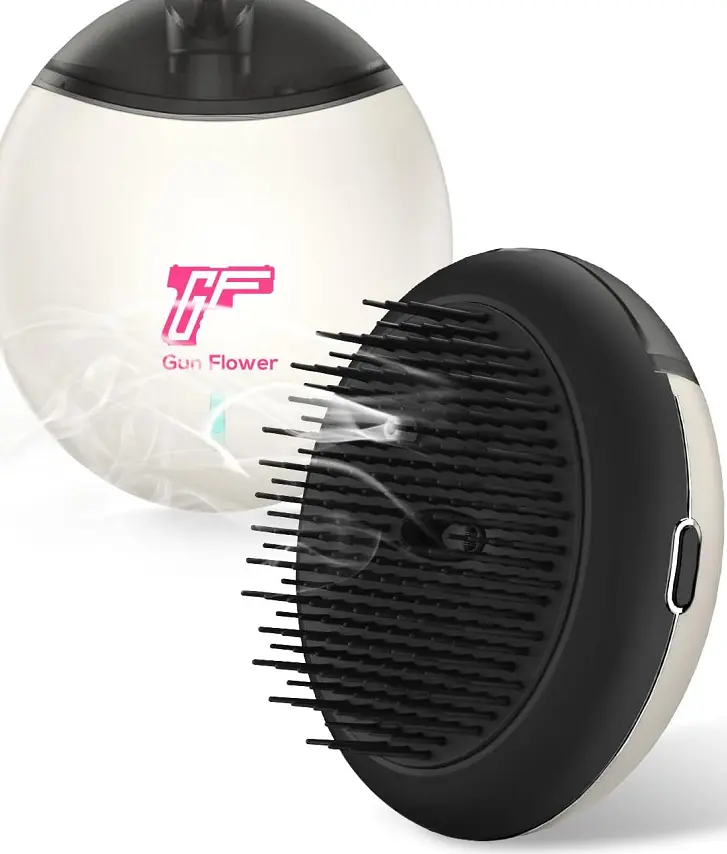2-in-1 Essential Oil Hair Comb & Scalp Massager, Anti-Frizz Hair Brush for Smooth Shiny Hair, Relaxing Head Massage Tool，