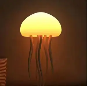 Jellyfish Lamp, Floating Jellyfish Lamp, LED Jellyfish Night Light with Dancing Legs, Voice Control Table Lamp,Christmas Gifts