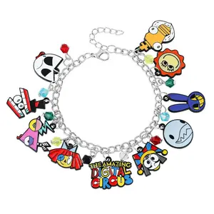 New Cartoon Anime The Amazing Digital Circus Bracelet Cartoon Character Joker Doll Decoration Pendant Children's Toy Gifts