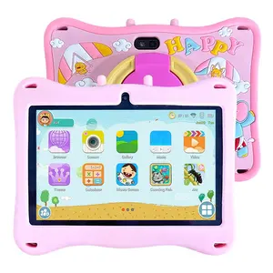 7 Inch Kids Tablet PC Android 13.0 4GB 64GB, Dual Camera 2mp+5mp, WiFi Bluetooth-compatible, Shockproof Case, Parental Control, Ideal Gift