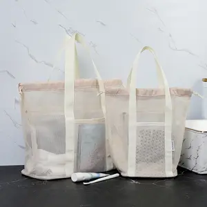 Swimming bag Large capacity portable swimming equipment Storage bag Travel storage bag Handheld bath bag Polyester beach bag