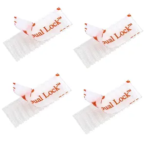 EZ Pass/IPass/IZoom/SunPass Dual Lock Adhesive Strips 4 count (2 Sets), EZ Pass/I-Pass/Toll Tag Tape Mounting kit,Peel and Stick Adhesive Strips Dual Lock Tape