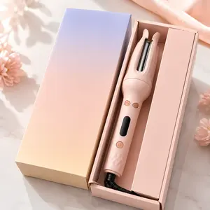 Automatic Rotating Hair Curler, 28 mm Professional Curling Iron, Electric Curling Wand with Negative Ion Hair Care, 4 Adjustable Heat Settings, Anti-Tangle & Anti-Burn Design, Fast Styling Large Curling Tool for Soft, Natural Waves, Salon Hair Curler for