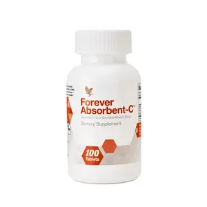 Forever Absorbent-C Vitamin C Supplement - 100 Tablets - US Product for Immune Function & Skin Health - Natural Orange Honey Flavor