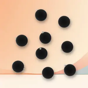 9ct 80mm Christmas Flocked Ball Ornament Set - Wonrshop ™