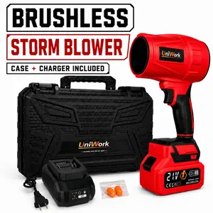 Brushless 2000G Cyber Cordless Leaf Blower Violent TurboFan,BrushlessPure Copper Motor Jet Fan With Battery,CordlessTurbo Super Power Air Duster, Car Drying after Wash, SnowRemoval