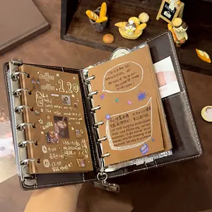 French Vintage Dual Ring Notebook, Elegant Creative Detachable DIY Journal, Loose-Leaf Planner, Perfect for Note-Taking & Organization