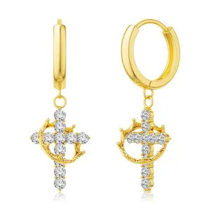 Cross Earrings for Women Hypoallergenic Non-Tarnish Earrings Perfect Christmas Gift For Girls