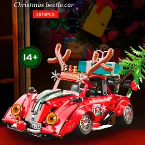 GearGlide Christmas Beetle Car (2870 PCS), 1:10 Scale Buildingblock Model