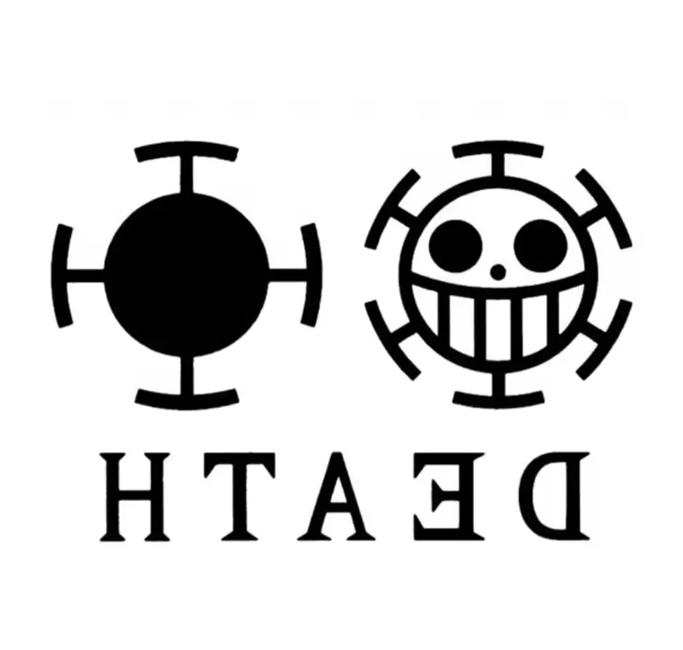 Death Emblem Temporary Tattoo, One Anime Piece Anime Cosplay, Fully Darkens in 24 Hours Long Lasting
