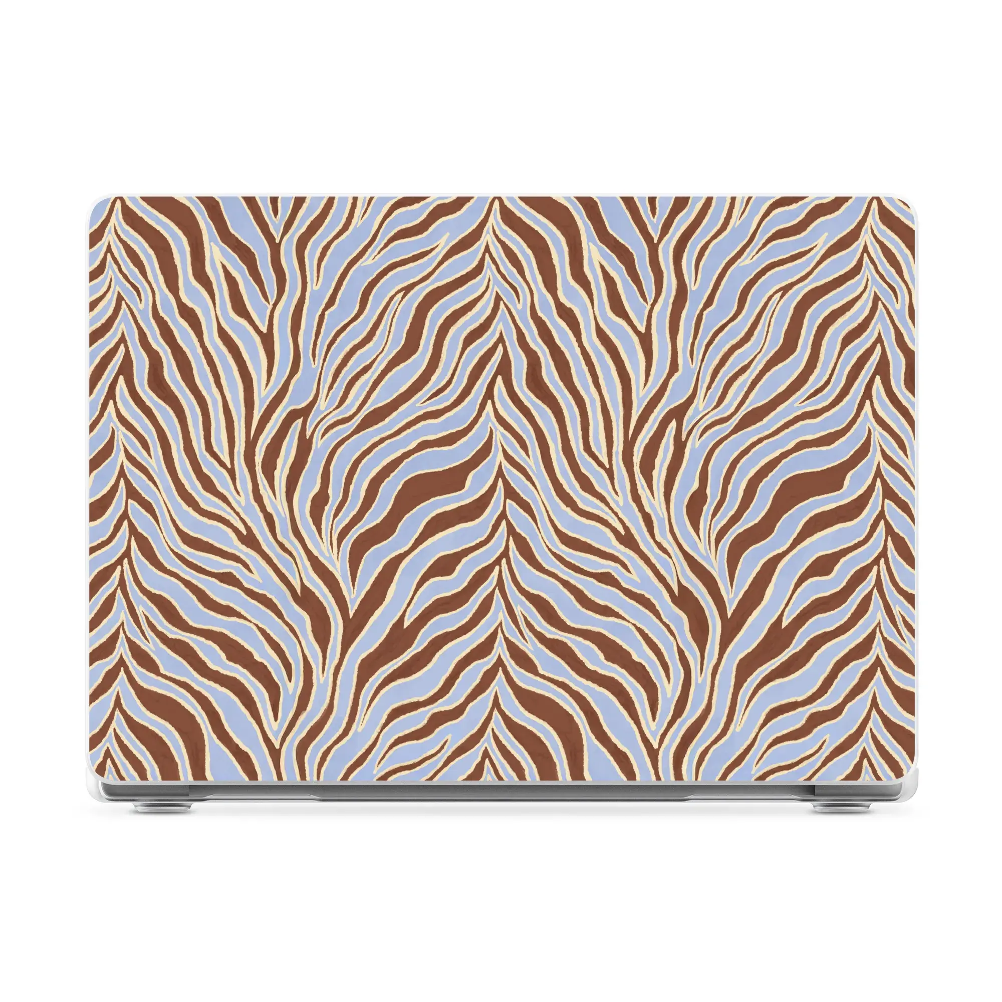 Untamed | Brown & Blue Zebra Laptop Shell
