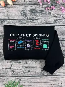 Chestnut Springs Series Embroidered Sweatshirt, Licensed Elsie Silver Merch, Bookish, Book Embroidered Sweatshirt, Cowboy Romance