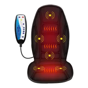 Back Massager with Heat, Electric Massage Seat Cushion, Massage Pad for Back Pain Relief
