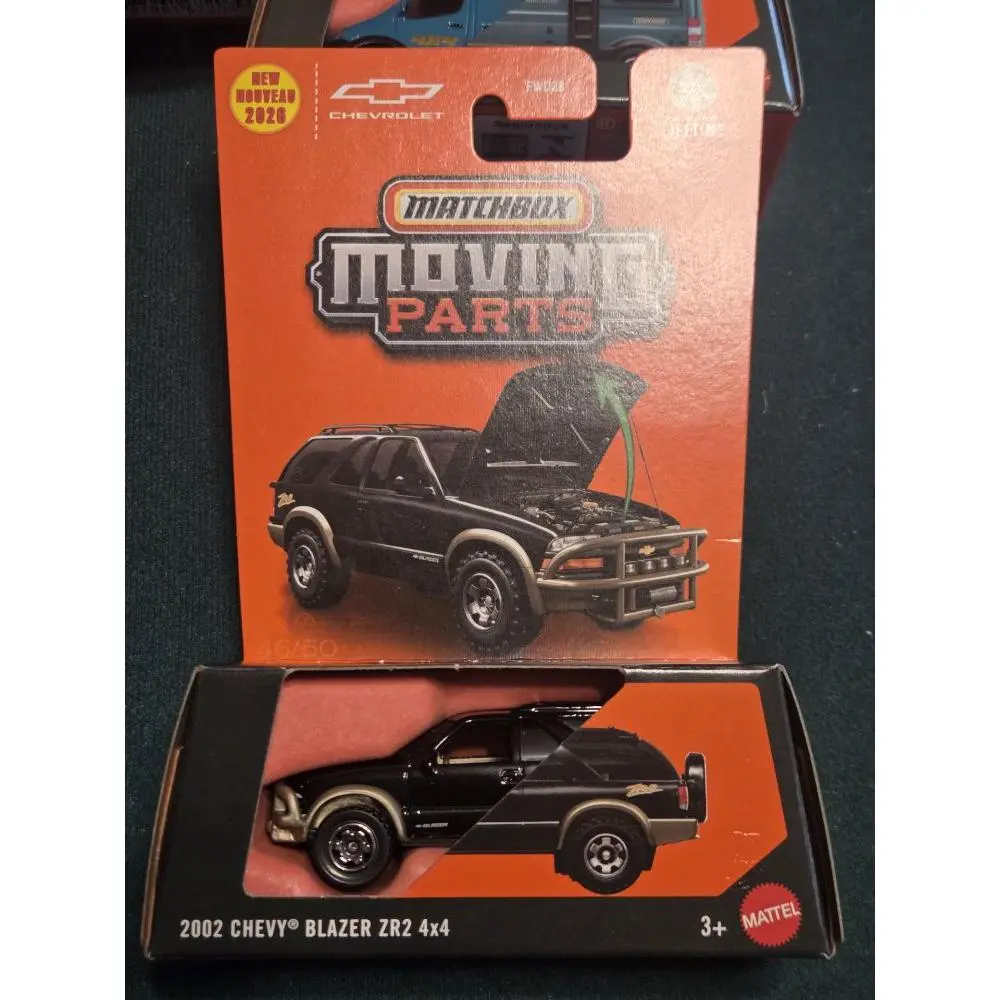 Matchbox Moving Parts 2002 Chevy Blazer ZR2 4x4 New Release Diecast Model Car