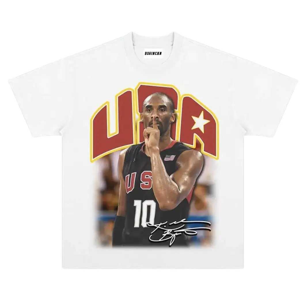 USA KOBE Vintage Tee, Kobe Bryant T-Shirt, Unisex Basketball Shirt, Hip Hop Graphic Tees, Gifts Shirt, Menswear Womenswear Streetwear