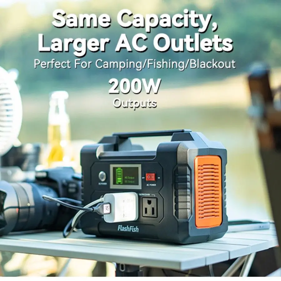FlashFish 200W Portable Power Station EA200 40800mAh Solar