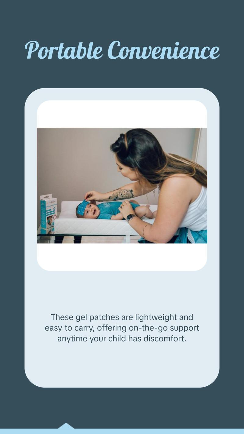 Primo Passi - 5Pk Baby Instant Cooling Relief Gel Patches for Fever