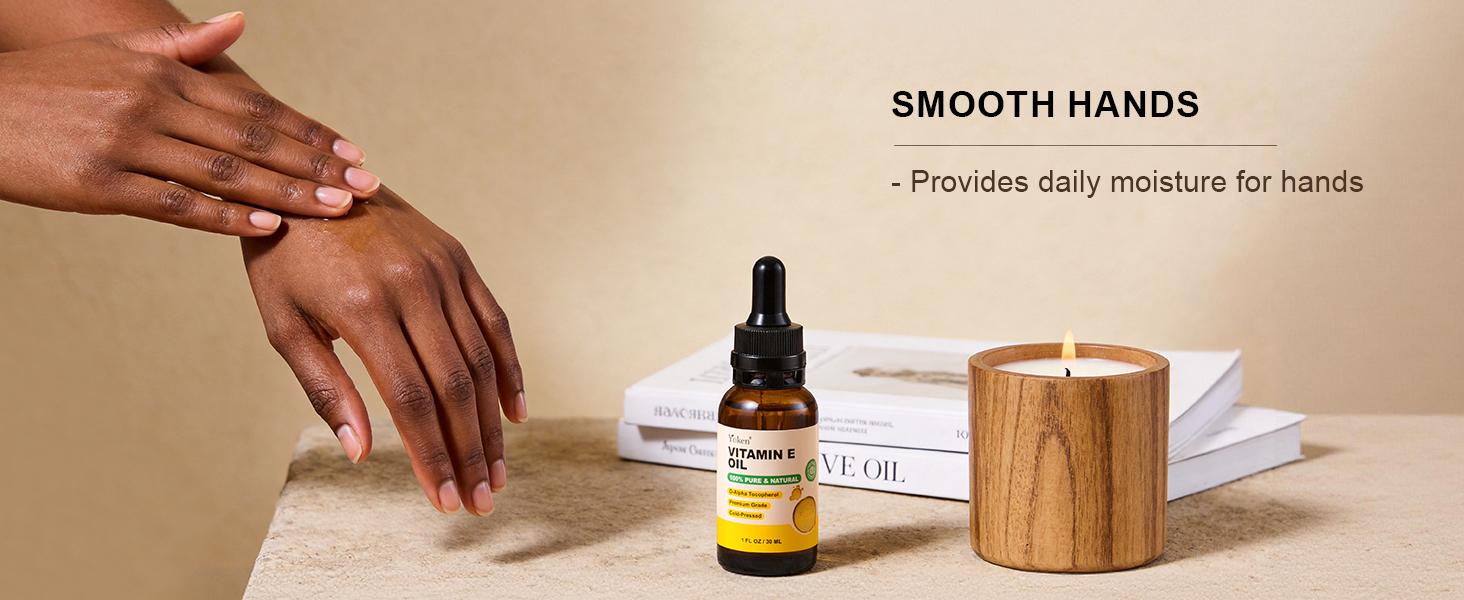 Yoken Vitamin E Oil for Skin Glass Bottle Vitamine Body oils for Face | Pure D-Alpha Tocopherol Cold Pressed Liquid Nails Vit e Women Moisturizing Dry Skin Unscented Carrier Oil Hydrate Hexane Free
