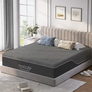 Memory Foam Mattress, Green Tea Mattress for Pressure Relief, Medium Firm Bed in a Box, CertiPUR-US Certified & Fiberglass Free, Washable Cover