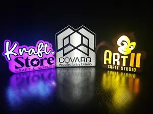 Personalized Logo Light - Customized LED Lamp with Full Customization, 3D Printing PLA, Compact Design, Ideal for Business & Personal Use