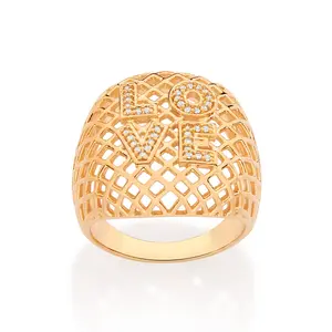 GOLD LOVE MAXI RING
