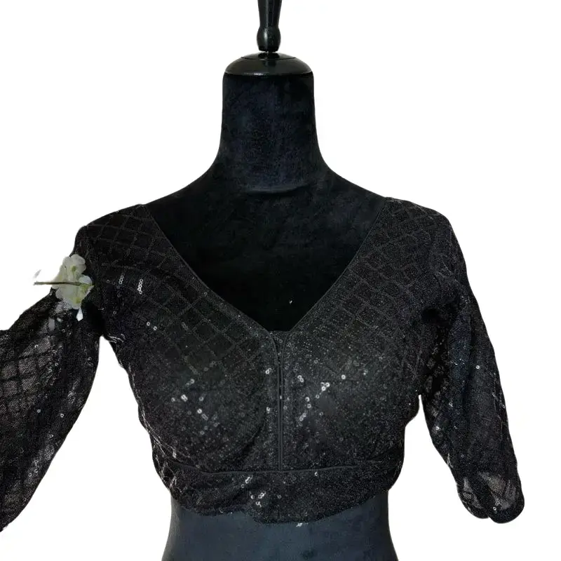 Sequin Saree blouse with cotton lining Sequin Saree blouse with cotton lining