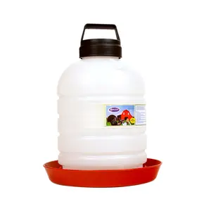 FARM-TUFF Durable Top Fill Hanging Plastic Automatic Poultry and Game Bird Fountain Waterer for Chickens