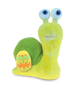 DolliBu Super Soft Cute Yellow Snail with Yellow Easter Egg Plush - 9 Inches