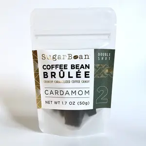 Coffee Bean Brulee Coffee Candy | Cardamom Double Shot | Confection | SugarBean