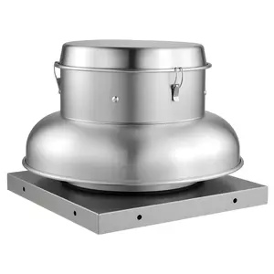 【Summervibes】VEVOR Roof Exhaust Fan, Attic Vent Fan with High-Power Motor, 21 inch Fan Base Heavy-Duty Aluminum Alloy, Speed Control Adjustable Airflow 900/1500 CFM, Compact for Garage,Kitchen,Bathroom, Silver