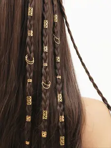 Hollow Out Design Hair Ring, Fashionable Dreadlock Braid Hair Accessories for Women & Girls, Trendy All-match & Exquisite Hair Accessories for Daily Wear
