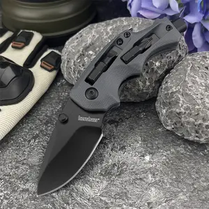 Hot Selling Portable Practical Folding Knife, 8cr13mov Steel Blade, G10 Handle, Multi-Functional Wear-Resistant Camping Fishing Pocket Tool, Folding Pocket Knives, EDC Multi Tools