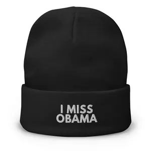 I Miss Obama Embroidered Beanie