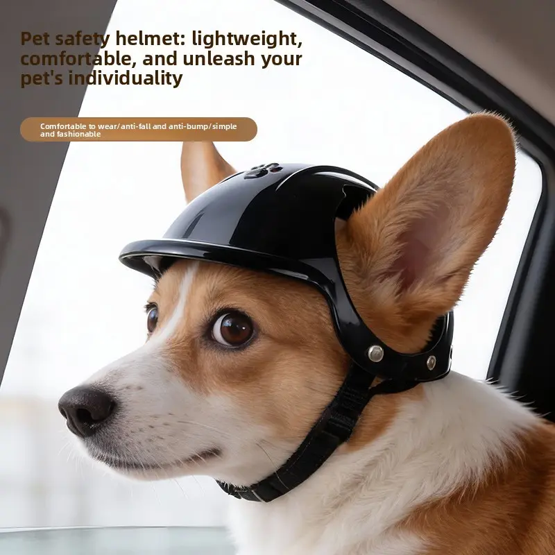 Pet Cat Kitten Dog Safety Helmet, Upgraded New Pet Motorcycle Helmet, Pet Accessory Headwear, Cool Photo Prop, Halloween Costume, Essential Outdoor