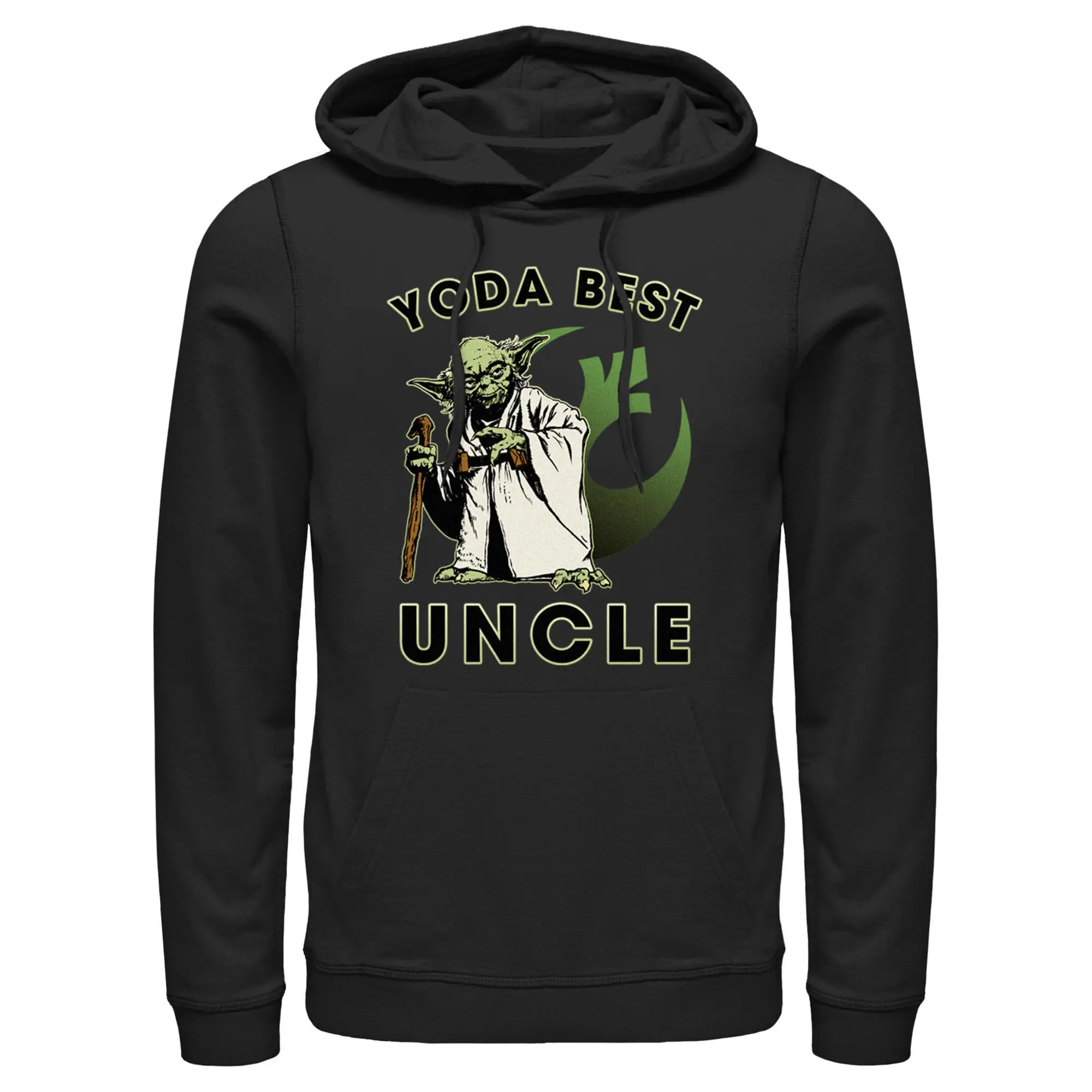 Men's Licensed Star Wars: A New Hope Yoda Best Uncle Pullover Hoodie, Menswear, Stylish Casual Fashion Design