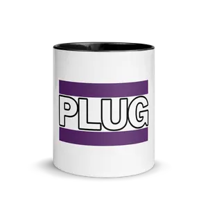 PLUG | Mug with Color Inside | Purple Logo