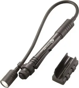 Streamlight Compact Portable Light Mini Flashlight - White LED Bulb, 38 Lumens, Black Aluminum Body, 2 AAA Alkaline Batteries Included (Model 66418)