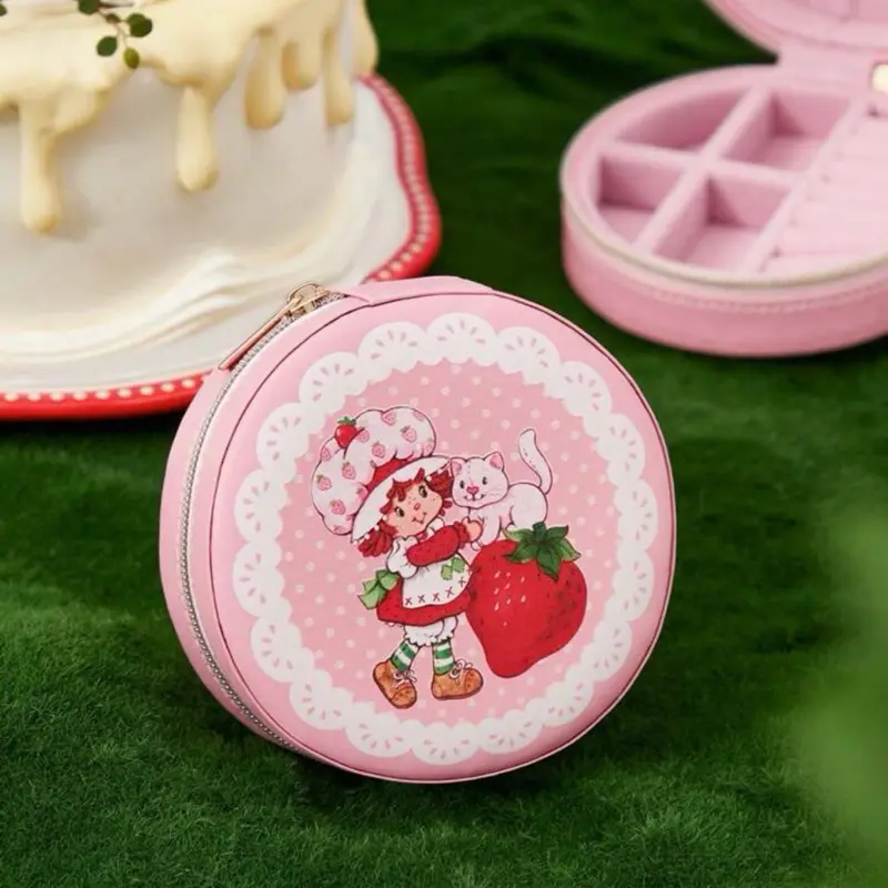 Strawberry Shortcake Pink Multifunctional Jewelry Storage Box,Gift Ideas