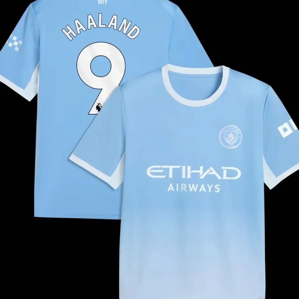 Unisex Soccer/Football Manchester City Team Erling Haaland #9 Laliga 2026/27 Home Replica jersey H