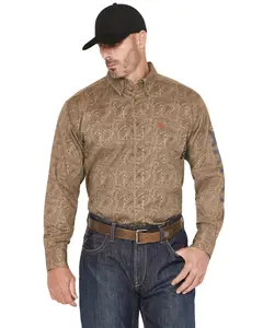 Ariat Men's Men'S Fr Gehrig Paisley Print Long Sleeve Button-Down Work - 10071318