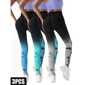 3-Pack Tie-Dye Ruched Glute-Enhancing Leggings – High-Rise, Seamless & Squat-Resistant oversport pants gym outfits workout clothes gym  legging  women alphalete  amplify