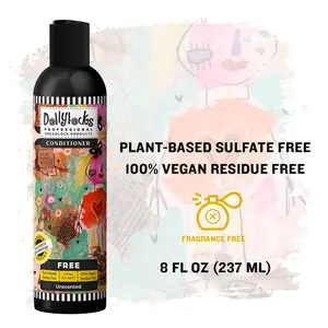 Dollylocks Liquid Haircare Conditioner - Lightweight Leave-In & Rinse-Out Treatment with Lactic Acid, Argan Oil, Fragrance-Free for Dreadlocks
