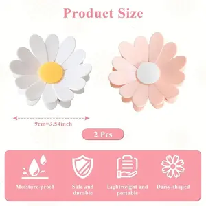 6 Bag Clips+1 Magnetic Base-Fridge Magnetic chip clips Cute Food Sealing Clips - Cherry Blossom Bag Clips for Snack, Bread & Pet Food Storage, Fridge Organizer & Kitchen Decor Gift