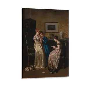 Renaissance Elegant Victorian Woman Portrait Canvas Posters Wall Art for Bedroom, Living Room, Office- Classic Vintage Aesthetic Decor Painting (18) Canvas Poster Bedroom Decor Sports Landscape Office Room Decor Gift Frames Ornaments Artistic Decoration