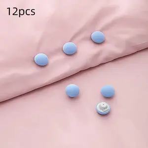 12-Piece Bed Sheet Fasteners Set, Non-Slip Mattress Clips, Safety Buckles, Invisible Pins, Durable & Secure Design, Easy Installation