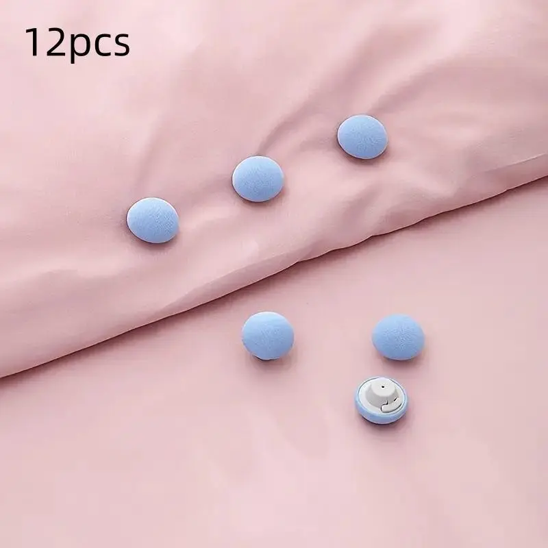 12-Piece Bed Sheet Fasteners Set, Non-Slip Mattress Clips, Bed Sheet Grippers, Safety Buckles, Invisible Pins, Durable & Secure Design, Easy Installation
