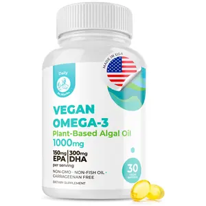 DR. MORITZ Vegan Omega 3 DHA & EPA Supplement - 1000mg Algae Fatty Acids - Fish Oil Alternative for Heart Brain Joint Immune Support - 30 Count - Healthcare