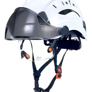 New OG PPE HARD HATS (helmets) with Clear Visor and Adjustable Straps for Enhanced Safety and Comfort